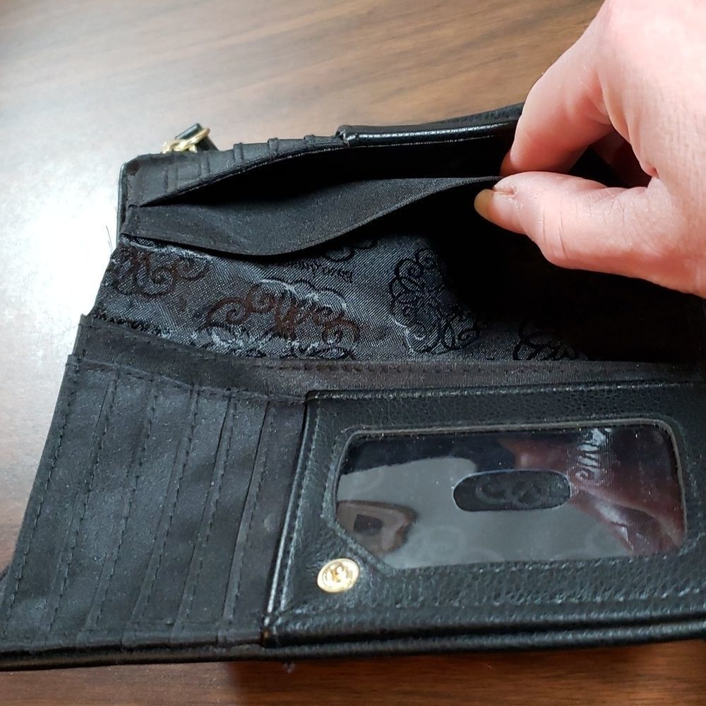 Black Enzo Angliolini Bi-Fold Large Spacious Wall… - image 5